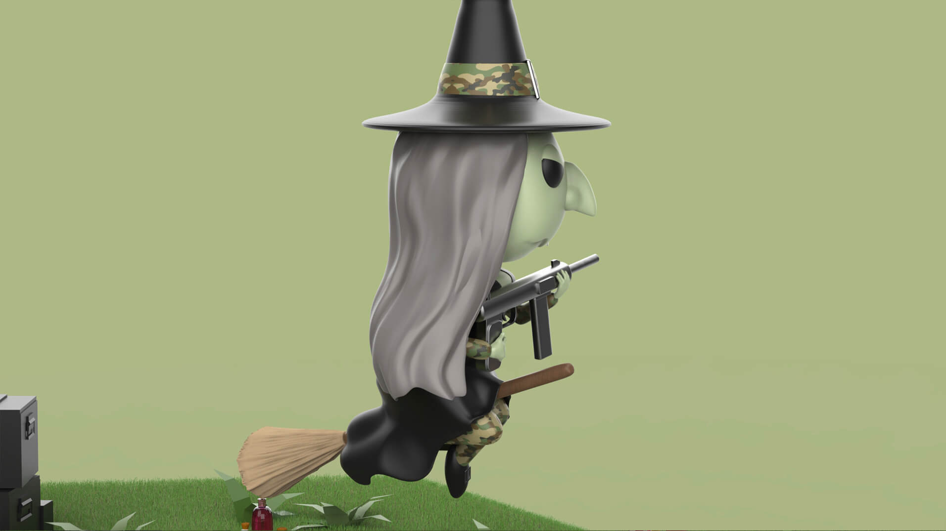 Modelado 3D Bruja Soldado Witch Soldier ZBrush By LuciaCouti Design