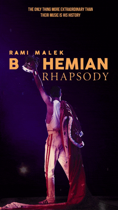 Flyer animado bohemian rhapsody photoshop