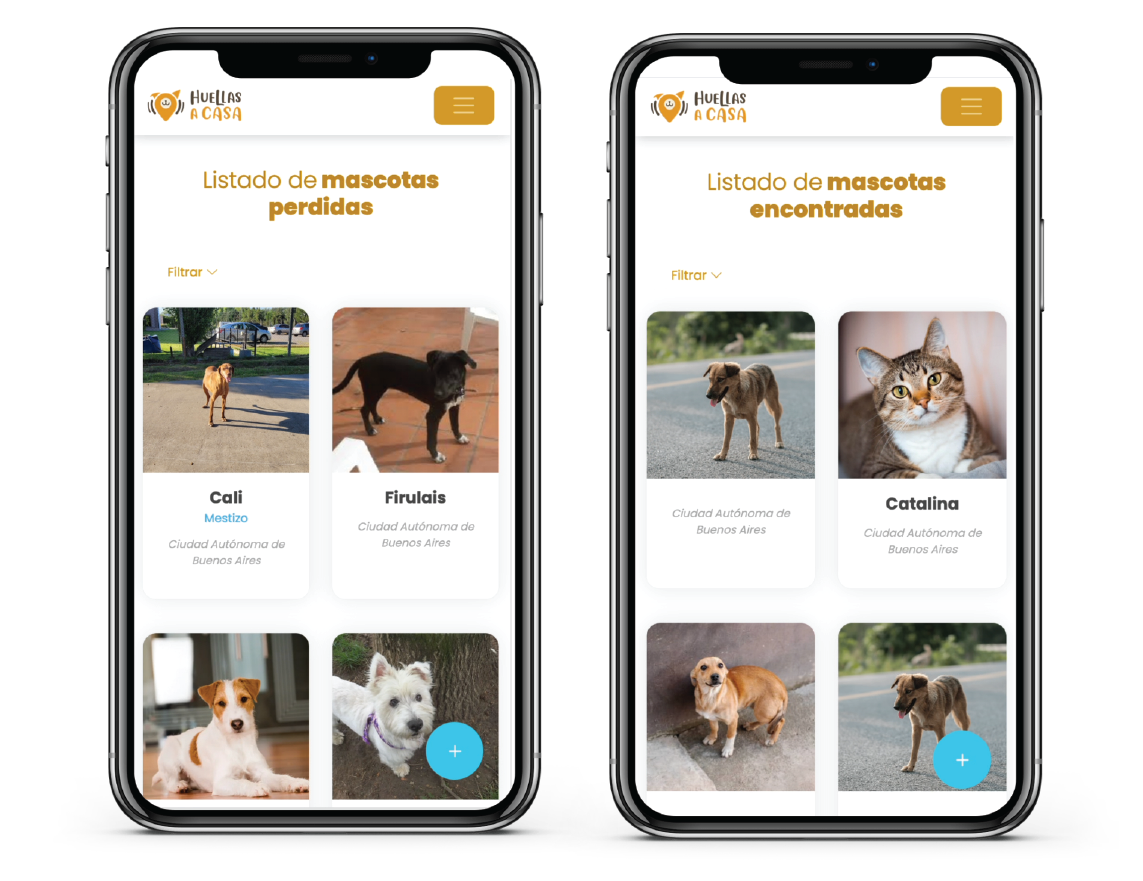 App Huellas a Casa by Lucia Couti Design